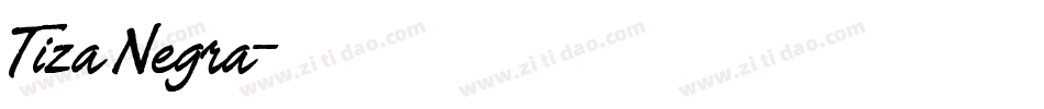 Tiza Negra字体转换